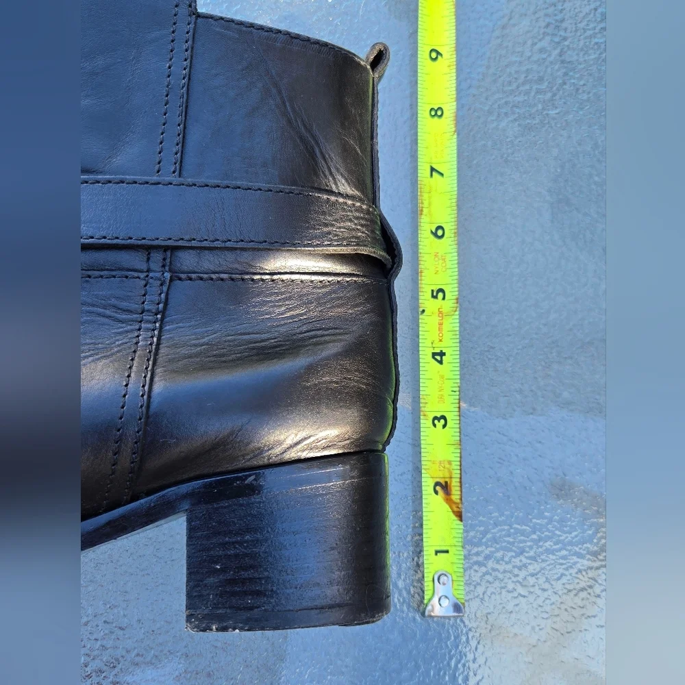 J.Crew Parker Leather Ankle Boots black #03011 size 9 - Picture 11 of 14